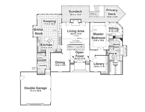 First Floor image of ST. LAURENT House Plan